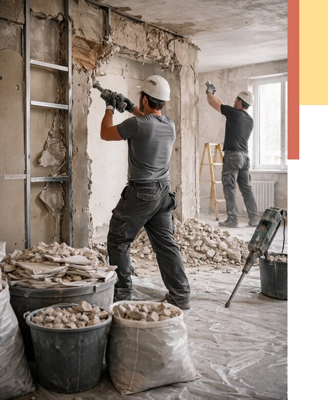 Демонтажные работы в Армавире от 2735 руб. — услуги и цена под ключ | ОТДЕЛОЧНИК-Рмв