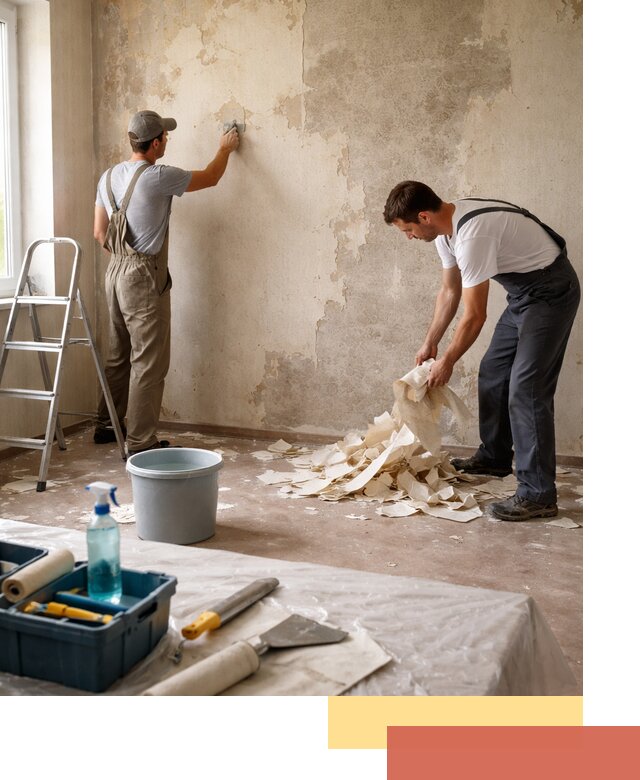 Снятие старых обоев в Армавире быстро и качественно