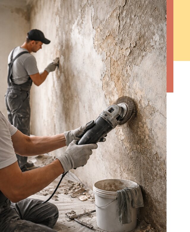 Снятие и удаление краски со стен в Армавире от 2128 руб. — ОТДЕЛОЧНИК-Рмв