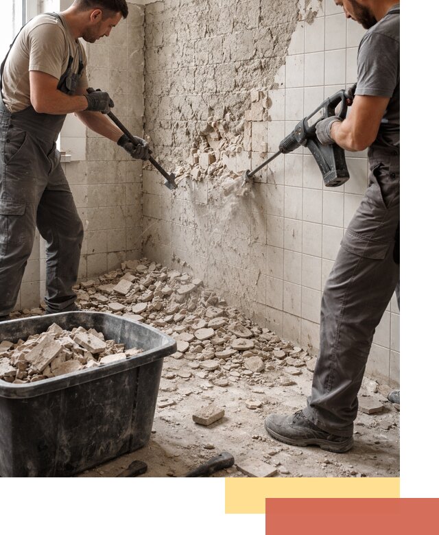 Демонтаж плитки со стен в Армавире быстро и аккуратно