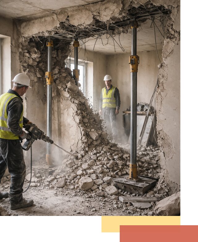 Снос несущих стен в Армавире с гарантией безопасности и качества