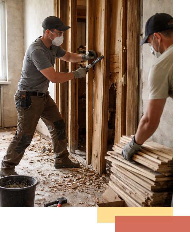 Демонтаж деревянных перегородок в Армавире быстро и аккуратно