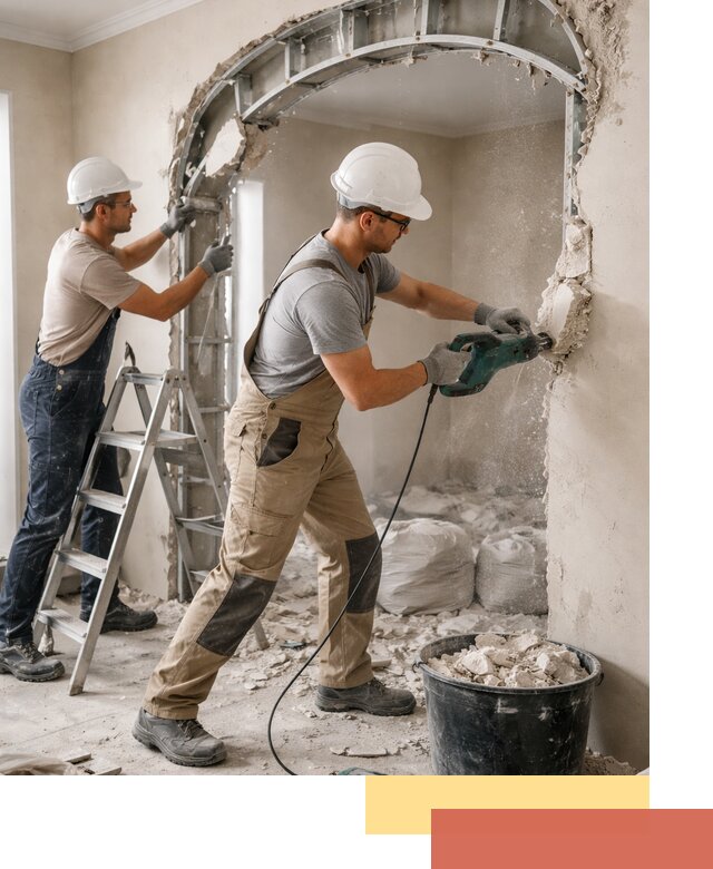 Демонтаж гипсокартонной арки в Армавире быстро и аккуратно