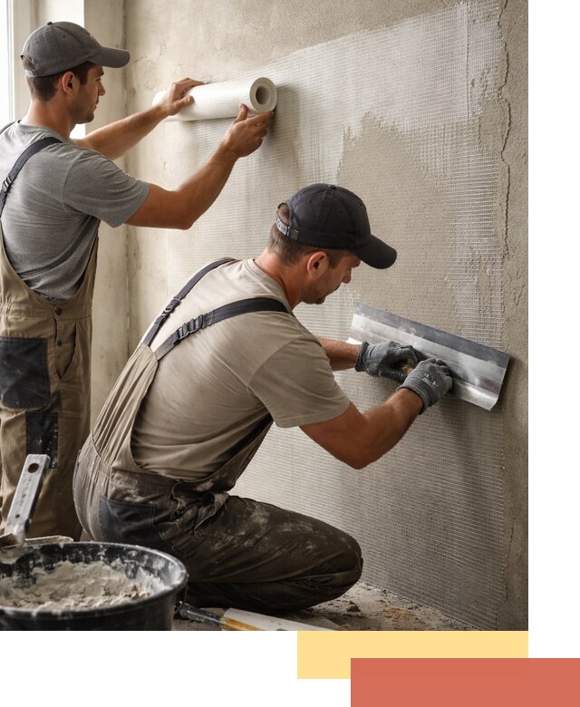 Армирование стен стеклосеткой в Армавире для прочной отделки