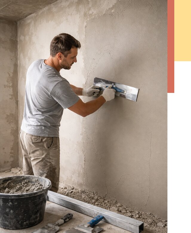 Штукатурка стен без маяков в Армавире от 7294 руб/м2 — услуги и цена | ОТДЕЛОЧНИК-Рмв