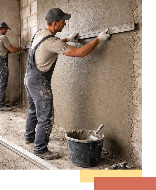 Штукатурка стен цементно-песчаная в Армавире профессионально