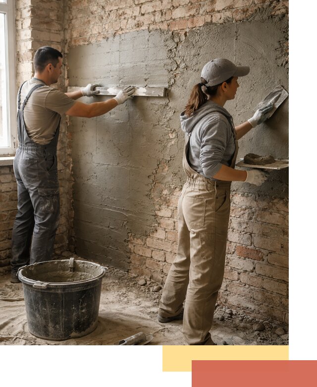 Штукатурка кирпичных стен в Армавире — качественно и надежно