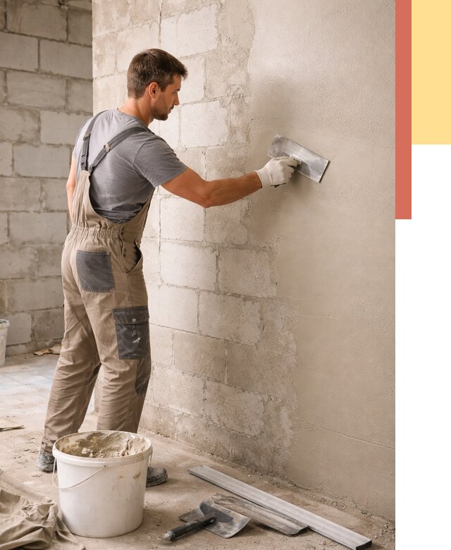 Штукатурка стен из газобетона в Армавире от 2128 руб./м2 — быстро и недорого | ОТДЕЛОЧНИК-Рмв