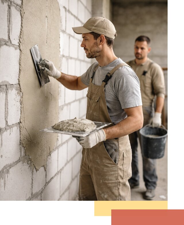 Штукатурка стен из газобетона в Армавире под ключ