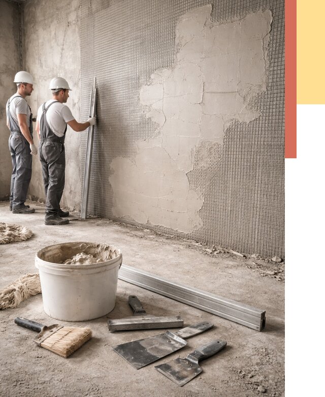 Штукатурка стен по сетке в Армавире от 5572 руб./м2 — быстро и недорого | ОТДЕЛОЧНИК-Рмв