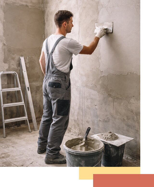 Штукатурка стен в ванной под ключ в Армавире