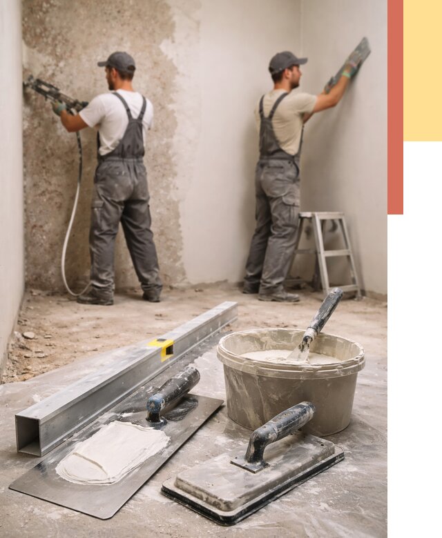 Штукатурка стен под обои в Армавире от 4559 руб./м2 — выравнивание под обои | ОТДЕЛОЧНИК-Рмв