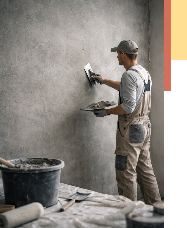 Декоративная штукатурка под бетон в Армавире от 2533 руб./м² — нанесение под ключ | ОТДЕЛОЧНИК-Рмв