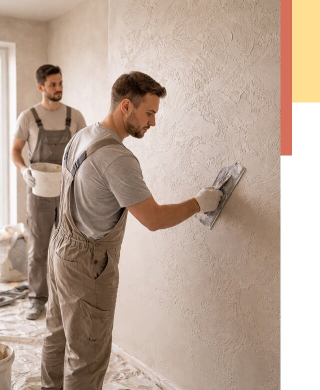 Фактурная штукатурка стен в Армавире от 4255 руб./м² — заказать под ключ | ОТДЕЛОЧНИК-Рмв