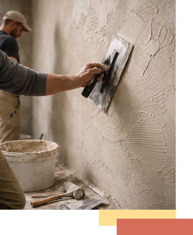 Фактурная штукатурка стен в Армавире — монтаж, отделка, реставрация