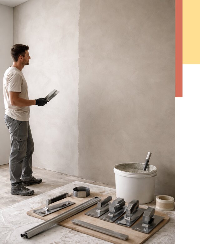 Нанесение микроцемента на стены в Армавире от 3242 руб./м2 под ключ | ОТДЕЛОЧНИК-Рмв