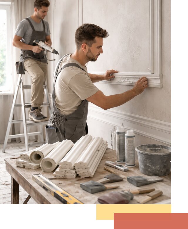 Монтаж лепнины на стены в Армавире профессионально и качественно