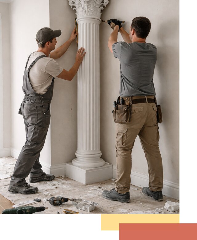 Установка декоративных колонн в Армавире под ключ