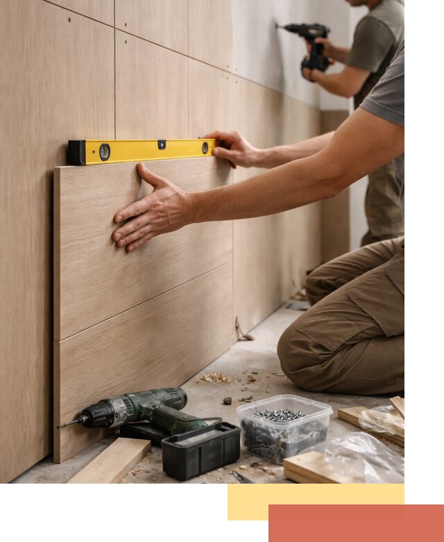 Профессиональный монтаж МДФ панелей на стены в Армавире