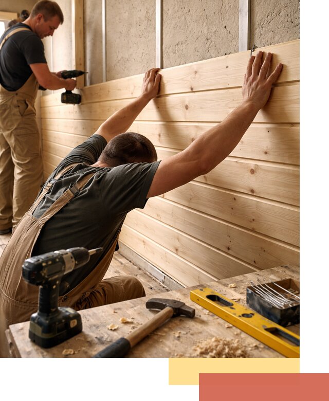 Монтаж деревянной вагонки на стены в Армавире быстро и качественно