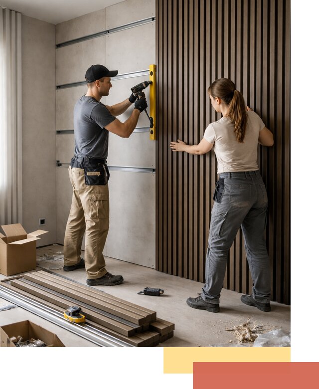 Монтаж реечных панелей на стены в Армавире