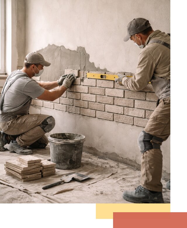 Монтаж декоративного кирпича профессионально в Армавире