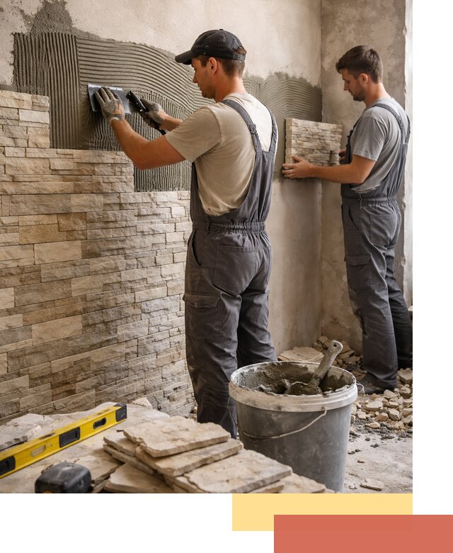 Монтаж искусственного камня в Армавире — облицовка стен и фасадов