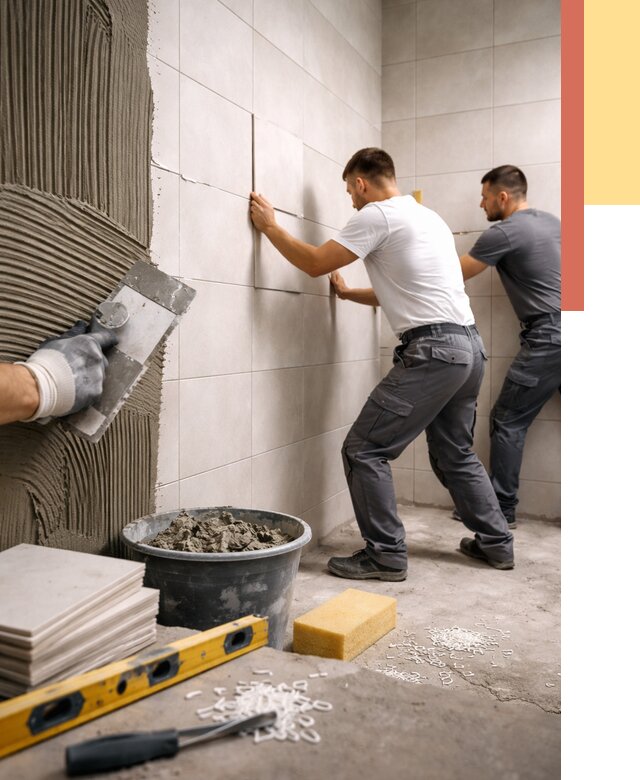 Укладка плитки на стены в Армавире от 861 руб. — качественно и недорого | ОТДЕЛОЧНИК-Рмв