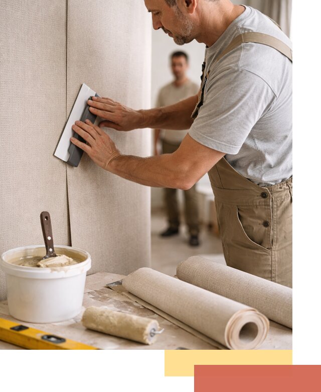 Поклейка текстильных обоев в Армавире профессионально и аккуратно