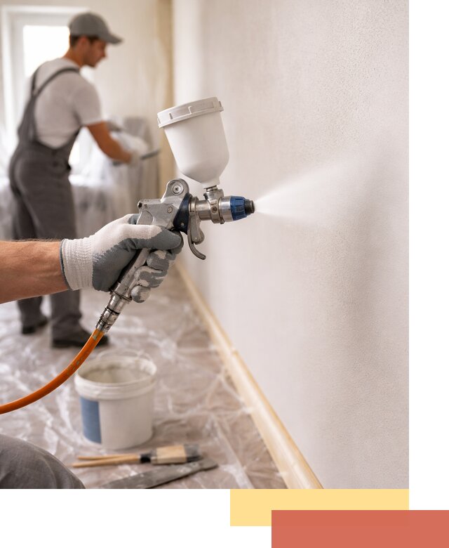 Покраска стен краскопультом в Армавире быстро и качественно