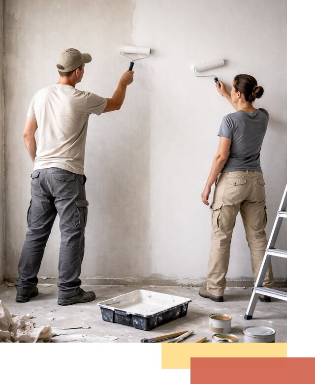 Окраска стен по стеклохолсту в Армавире качественно и долговечно