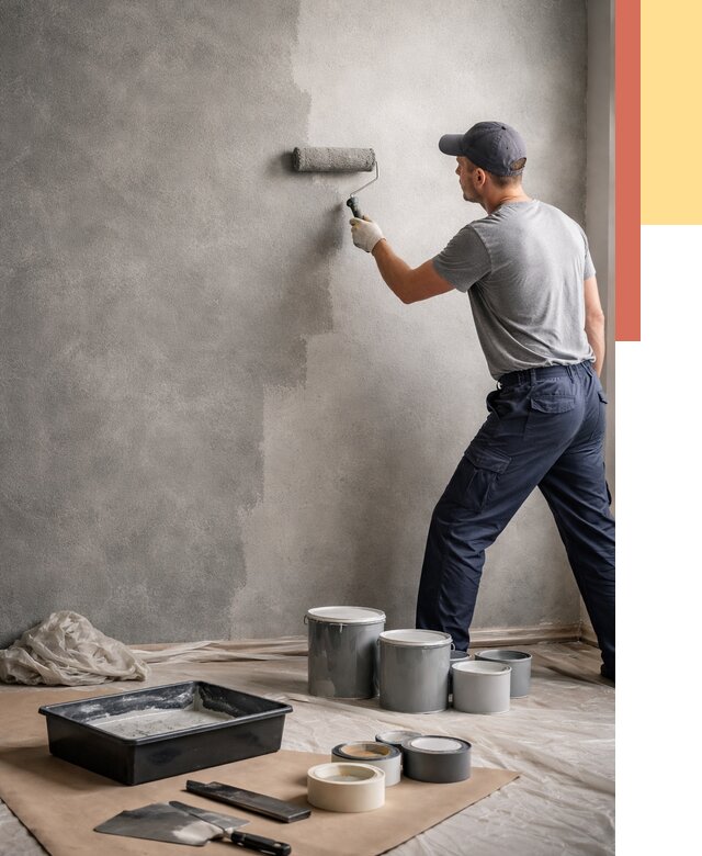 Покраска стен под бетон в Армавире от 659 руб. за м2 — быстро и недорого | ОТДЕЛОЧНИК-Рмв