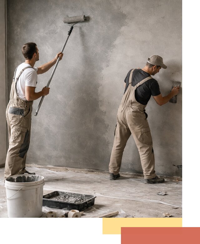 Покраска стен под бетон в Армавире профессионально и недорого