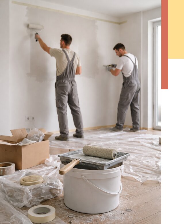 Покраска стен в квартире в Армавире от 2533 руб/м2 — быстро и недорого | ОТДЕЛОЧНИК-Рмв