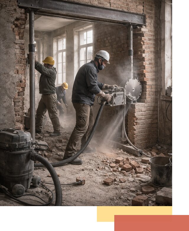 Прорезка проема в стене под дверной или оконный проем в Армавире