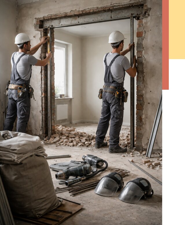 Расширение дверного проема в Армавире от 12664 руб. под ключ | ОТДЕЛОЧНИК-Рмв