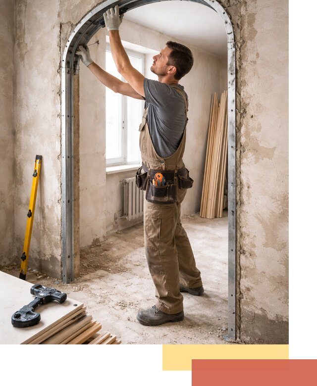 Устройство арочного проема в Армавире под ключ