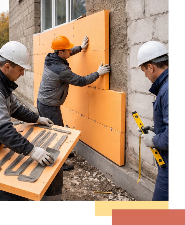 Утепление фасада пеноплексом под ключ в Армавире