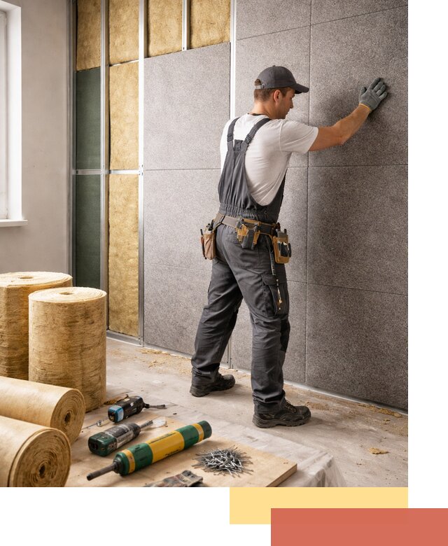 Профессиональная шумоизоляция стен в Армавире для квартиры и офиса