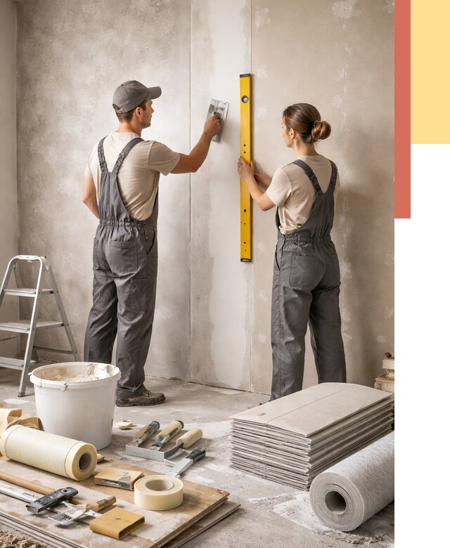 Отделка стен в Армавире от 1520 руб/м² — недорого, быстро, под ключ | ОТДЕЛОЧНИК-Рмв