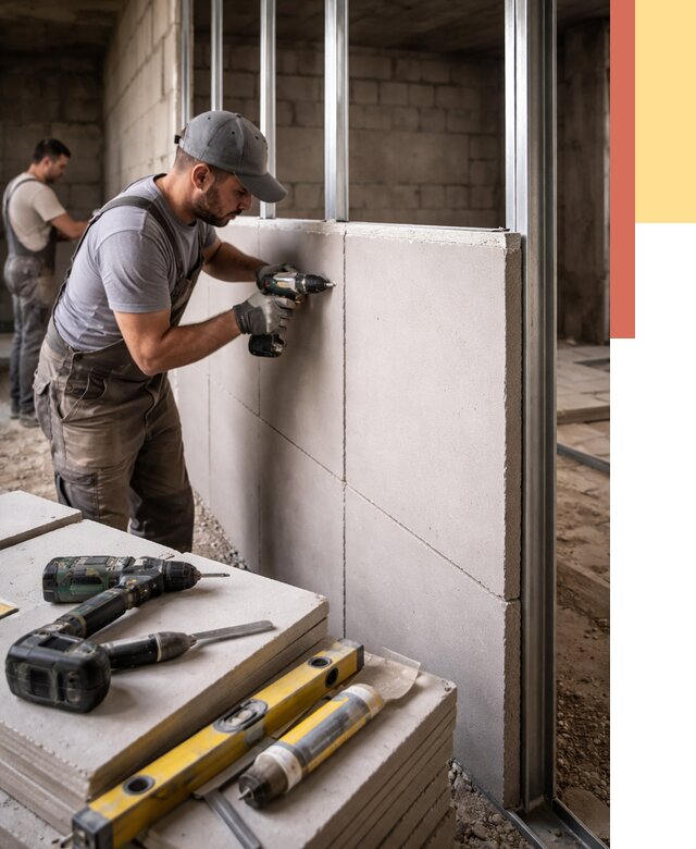 Кладка влагостойких перегородок ПГП в Армавире от 1216 руб. под ключ | ОТДЕЛОЧНИК-Рмв