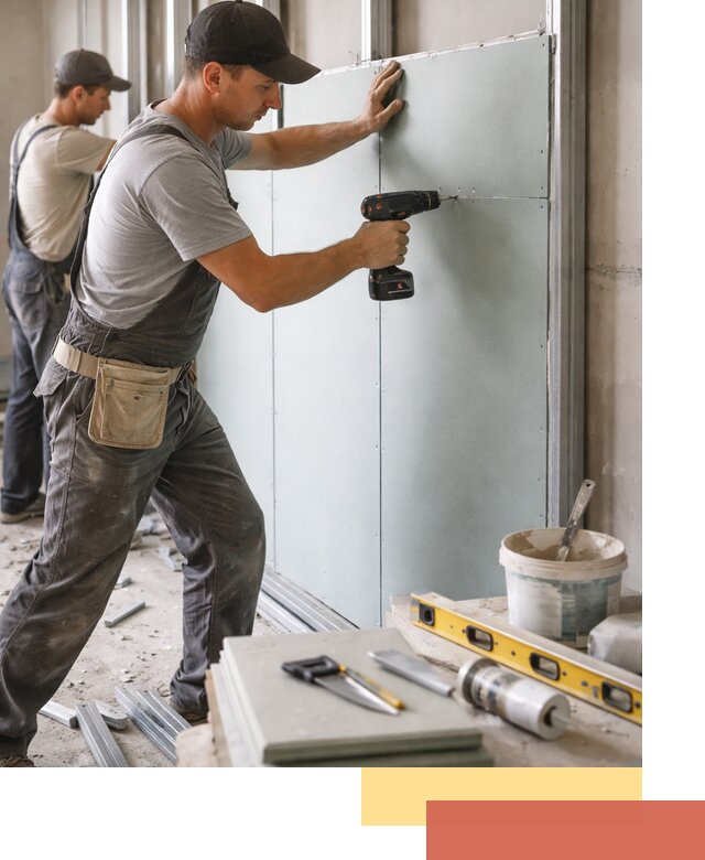 Кладка влагостойких перегородок ПГП в Армавире