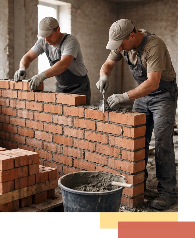 Кладка кирпичных перегородок под ключ в Армавире