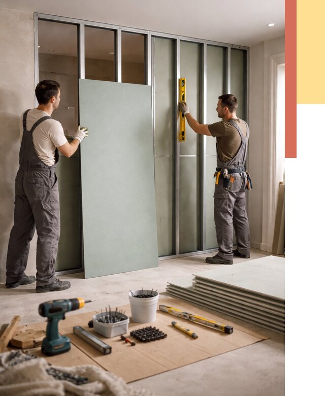 Перегородка из влагостойкого гипсокартона в Армавире от 4863 руб. — монтаж под ключ | ОТДЕЛОЧНИК-Рмв