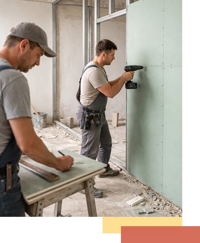 Перегородки из влагостойкого гипсокартона под ключ в Армавире