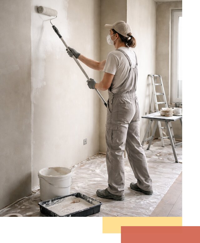 Покраска перегородок из гипсокартона в Армавире качественно и недорого