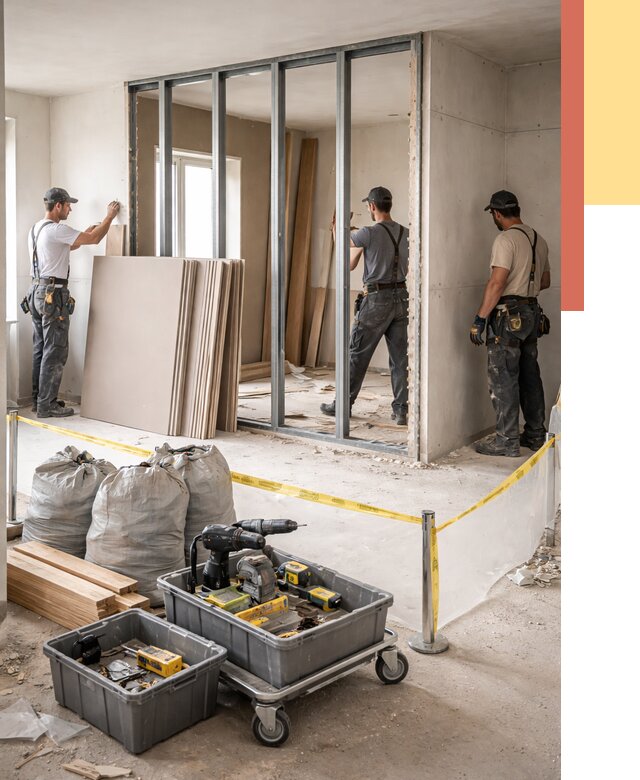 Перенос гипсокартонной перегородки в Армавире под ключ от 4559 руб. | Демонтаж и монтаж – ОТДЕЛОЧНИК-Рмв