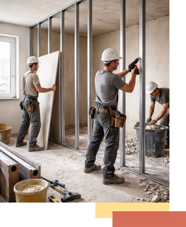 Перенос гипсокартонной перегородки в Армавире профессионально и быстро