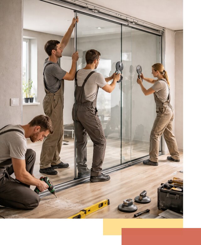 Изготовление стеклянных перегородок на заказ в Армавире