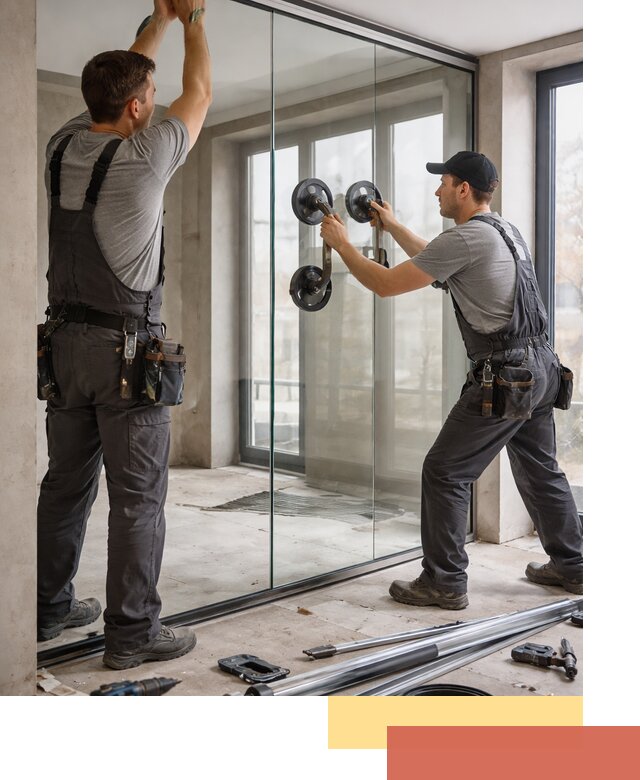 Цельностеклянные перегородки под ключ в Армавире